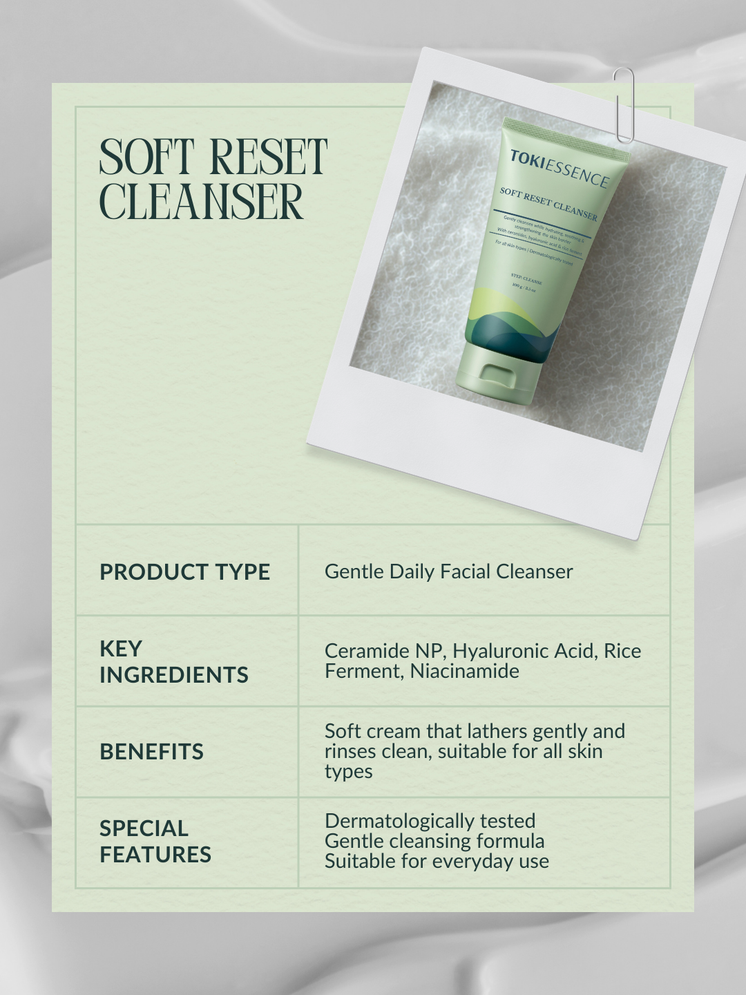 Toki Essence Soft Reset Cleanser
